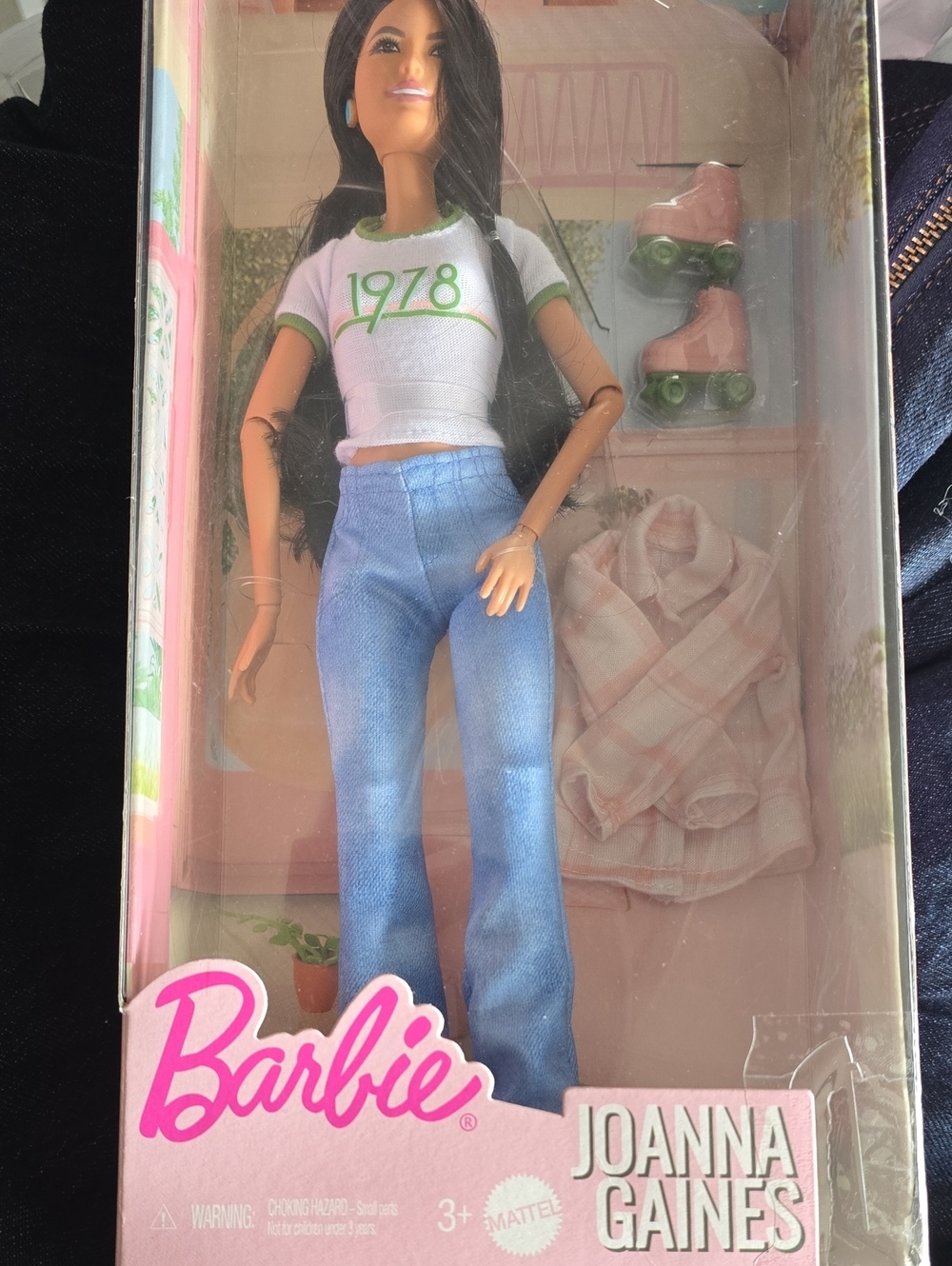 Barbie Joanna Gaines Doll - White & Green Tee with Light Blue Jeans